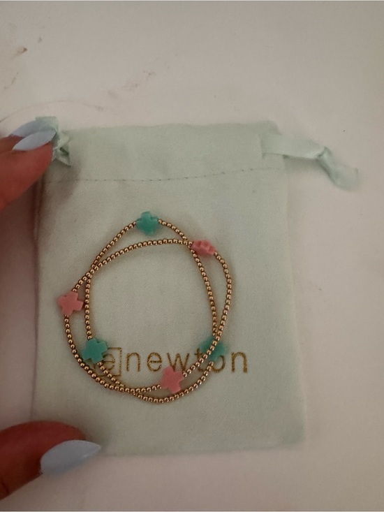 Newton Jewelry - Enewton 2 Pack 2mm Gold Cross Bracelets